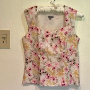 White House Black Market Floral Top